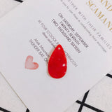 10pcs Resin Water Drop Earring Pendant Material DIY Jewelry Making