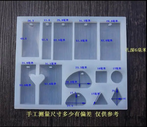 Silicone Pendant Mould for Resin Jewelry Making