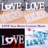 DIY Love Logo Crystal Cavity Mold UV Resin Jewelry Molds