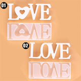DIY Love Logo Crystal Cavity Mold UV Resin Jewelry Molds