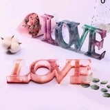 DIY Love Logo Crystal Cavity Mold UV Resin Jewelry Molds