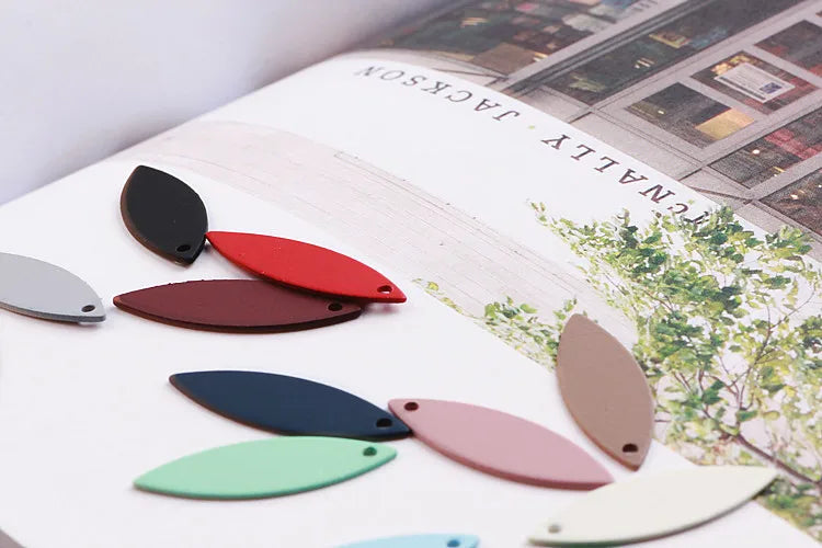 DIY Matte Earrings Rubber Paint Horse Eye Ring Pendant Earring Accessories