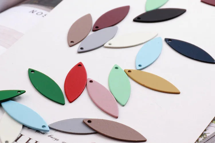 DIY Matte Earrings Rubber Paint Horse Eye Ring Pendant Earring Accessories
