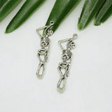 DIY Metal Alloy Skull Body Charms Punk Men Jewelry Findings Necklace