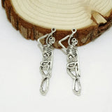 DIY Metal Alloy Skull Body Charms Punk Men Jewelry Findings Necklace