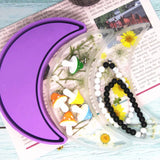 Moon Tray Crystal Epoxy Resin Mold Frosted Texture Jewelry Storage