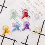 Translucent Resin Earrings Patch Material 4pcs