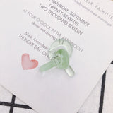 Translucent Resin Earrings Patch Material 4pcs