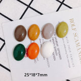 10pcs Oval Patch Earring Material for DIY Accessories