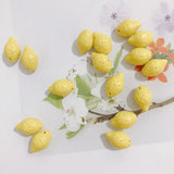 10pcs Acrylic Lemon Pendant Earrings Necklace Accessories