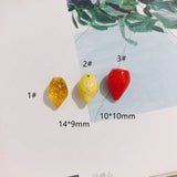 10pcs Acrylic Lemon Pendant Earrings Necklace Accessories