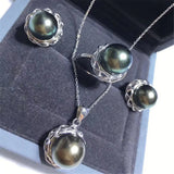 DIY Pearl Accessories Set 925 Silver Pendant Earring Empty Pearl Accessories