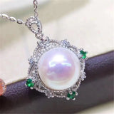 Pearl Jewelry Set 925 Silver Pendant Earring Empty Holder