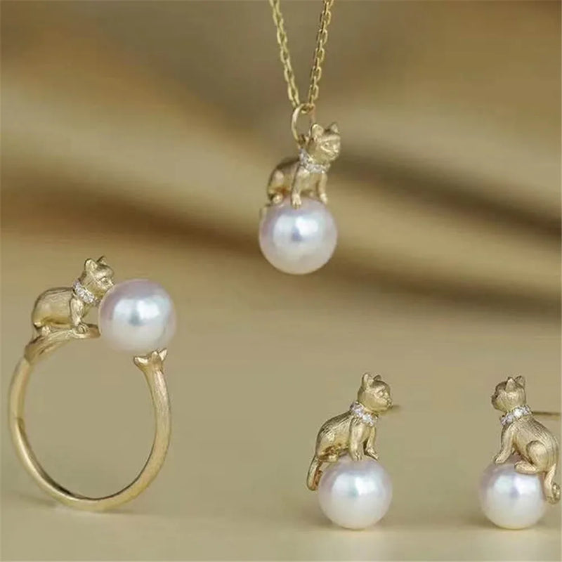 DIY Pearl Accessory Set w/ 925 Silver Pendant Earring Holder