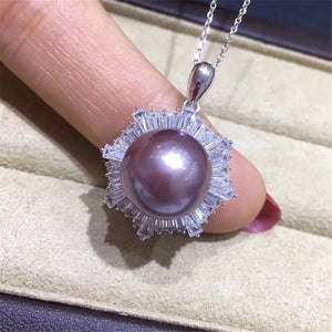 925 Silver Coin Pendant Ring DIY Pearl Accessories Set