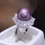 DIY Pearl Accessories Set 925 Silver Coin Pendant Ring Pearl Spare Parts