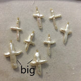 Baroque Freshwater Pearl Bead 15-50mm with Metal Hanger