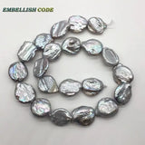 Sale: Gray Freshwater Pearl Beads 18.5mm Teardrop Shape Strand