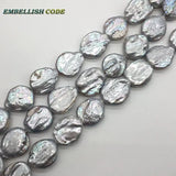 Sale: Gray Freshwater Pearl Beads 18.5mm Teardrop Shape Strand