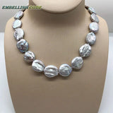 Sale: Gray Freshwater Pearl Beads 18.5mm Teardrop Shape Strand