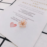 DIY Alloy Paint Hollow Double-Layer Flower Earrings Accessories