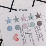 10pcs DIY Five-Pointed Star Strap Earrings Pendant Bracelet Accessory