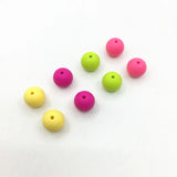 DIY Round Beads 10mm/12mm/15mm Teething Necklace Silicone Beads Loose Bead