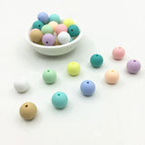 DIY Round Beads 10mm/12mm/15mm Teething Necklace Silicone Beads Loose Bead