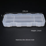 Silicone Mold Epoxy Resin for Stationery Box Art Supplies Storage