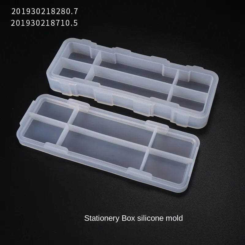 Silicone Mold Epoxy Resin for Stationery Box Art Supplies Storage