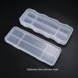 Silicone Mold Epoxy Resin for Stationery Box Art Supplies Storage