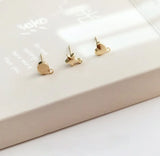 S925 Silver Ear Pin Earrings Hypoallergenic Love Star Round Accessory