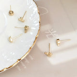 S925 Silver Ear Pin Earrings Hypoallergenic Love Star Round Accessory