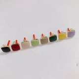 Minimalist Geometric Square Earrings DIY Accessories Set