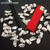 Natural Freshwater Pearl Beads Irregular Keshi Petal Shape Strand