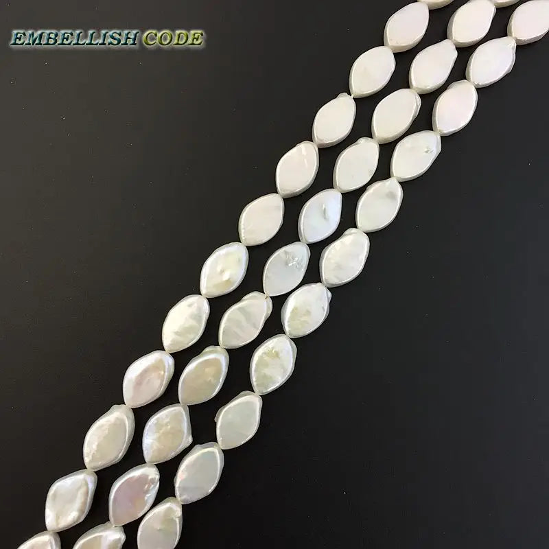 DIY Pearl Beads Rhomb Diamond Shape Strand