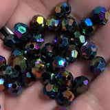 50/100pcs 8mm AB Spacer Round Acrylic Beads for Jewelry Making