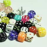 DIY 9mm Glass Dice Beads for Jewelry Making Supplies