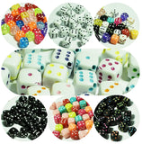 DIY 9mm Glass Dice Beads for Jewelry Making Supplies