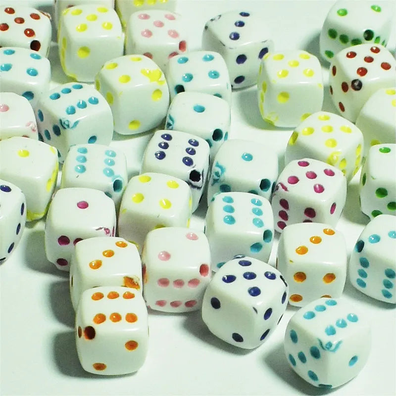 DIY 9mm Glass Dice Beads for Jewelry Making Supplies
