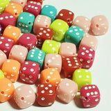 DIY 9mm Glass Dice Beads for Jewelry Making Supplies