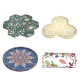 DIY Silicone Resin Epoxy Mold Round Fruit Dessert Storage Tray Coaster Mold