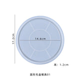DIY Silicone Resin Epoxy Mold Round Fruit Dessert Storage Tray Coaster Mold
