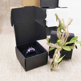 DIY Paper Jewelry Box with Velvet Ring Insert - 100 Box + 100 Ring Sponge