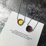 Colorful Crystal Pendant Necklace For Women(DJ1150)