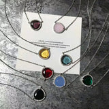 Colorful Crystal Pendant Necklace For Women(DJ1150)
