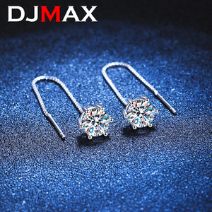 0.5ct Moissanite Earrings 925 Silver Drop Earrings