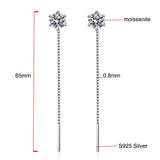 0.5ct Moissanite Earrings 925 Silver Drop Earrings