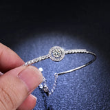 0.5ct Moissanite Diamond Bangles for Women Wedding Bracelet