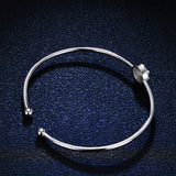 0.5ct Moissanite Diamond Bangles for Women Wedding Bracelet